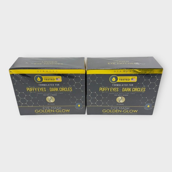 Other - Dermora Under Eye Patches Eye Mask Golden-Glow Puffy Eyes Dark Circles 40 Pairs